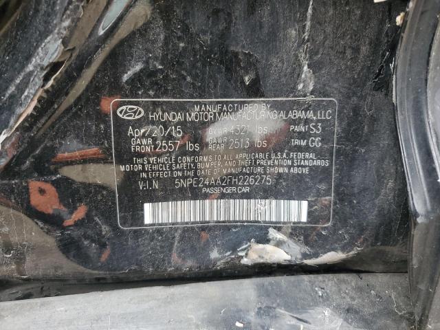 Photo 11 VIN: 5NPE24AA2FH226275 - HYUNDAI SONATA 