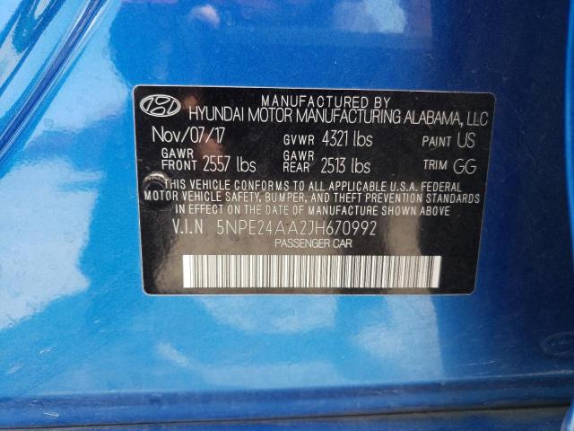 Photo 11 VIN: 5NPE24AA2JH670992 - HYUNDAI SONATA ECO 