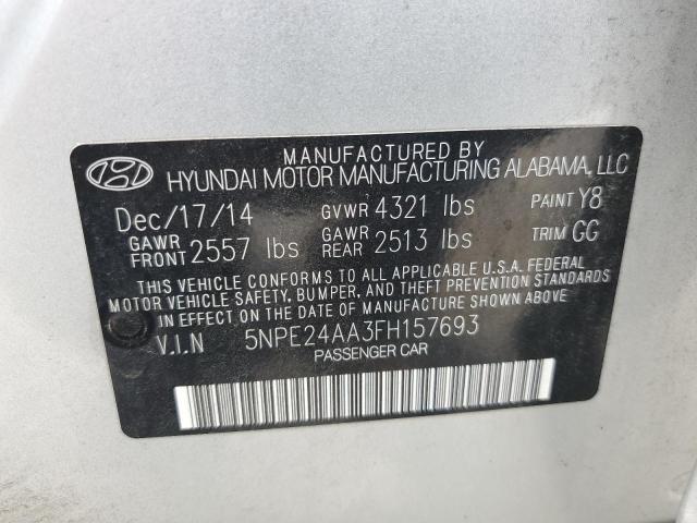 Photo 11 VIN: 5NPE24AA3FH157693 - HYUNDAI SONATA ECO 