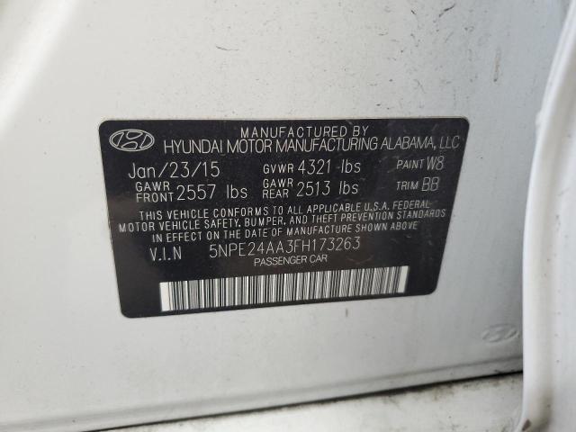 Photo 11 VIN: 5NPE24AA3FH173263 - HYUNDAI SONATA ECO 