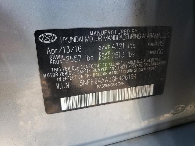 Photo 9 VIN: 5NPE24AA3GH426194 - HYUNDAI SONATA ECO 