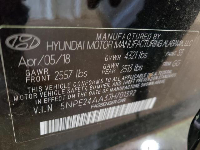 Photo 9 VIN: 5NPE24AA3JH701392 - HYUNDAI SONATA ECO 