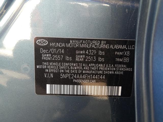 Photo 9 VIN: 5NPE24AA4FH144144 - HYUNDAI SONATA ECO 