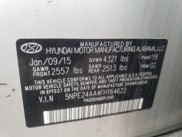 Photo 9 VIN: 5NPE24AA4FH164622 - HYUNDAI SONATA ECO 