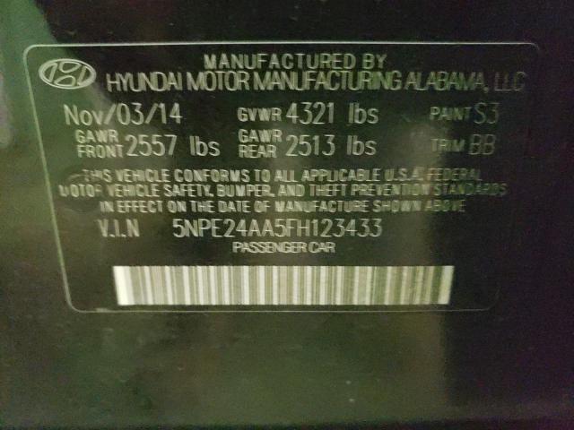 Photo 9 VIN: 5NPE24AA5FH123433 - HYUNDAI SONATA ECO 