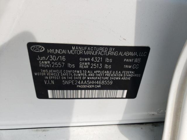 Photo 9 VIN: 5NPE24AA5HH468559 - HYUNDAI SONATA ECO 