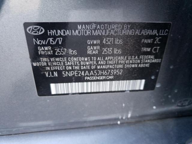 Photo 11 VIN: 5NPE24AA5JH673952 - HYUNDAI SONATA ECO 