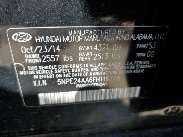 Photo 11 VIN: 5NPE24AA6FH116748 - HYUNDAI SONATA ECO 