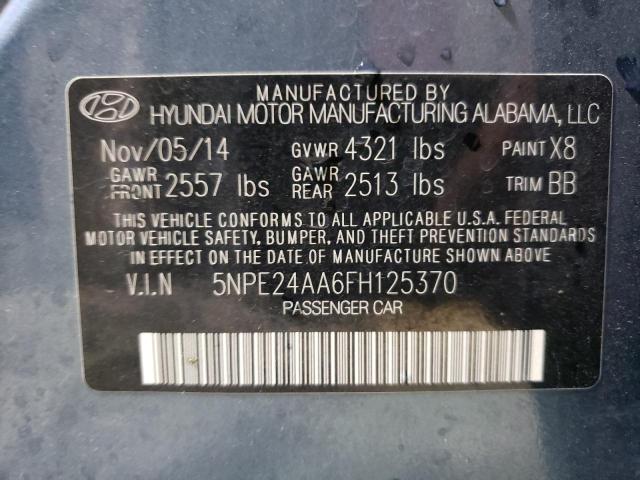 Photo 12 VIN: 5NPE24AA6FH125370 - HYUNDAI SONATA ECO 