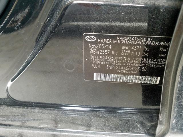 Photo 9 VIN: 5NPE24AA6FH126180 - HYUNDAI SONATA ECO 