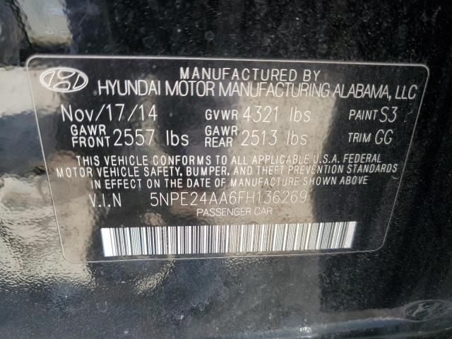 Photo 11 VIN: 5NPE24AA6FH136269 - HYUNDAI SONATA ECO 