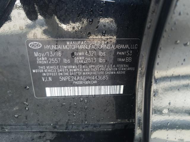 Photo 9 VIN: 5NPE24AA6HH443685 - HYUNDAI SONATA ECO 