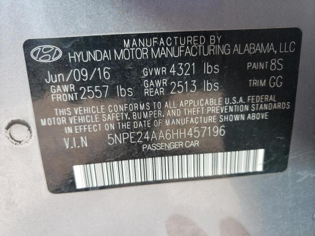 Photo 9 VIN: 5NPE24AA6HH457196 - HYUNDAI SONATA ECO 