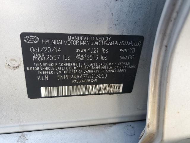 Photo 11 VIN: 5NPE24AA7FH113003 - HYUNDAI SONATA ECO 