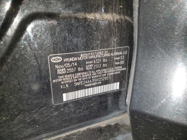 Photo 11 VIN: 5NPE24AA7FH125295 - HYUNDAI SONATA ECO 