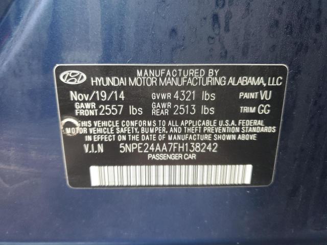 Photo 12 VIN: 5NPE24AA7FH138242 - HYUNDAI SONATA ECO 