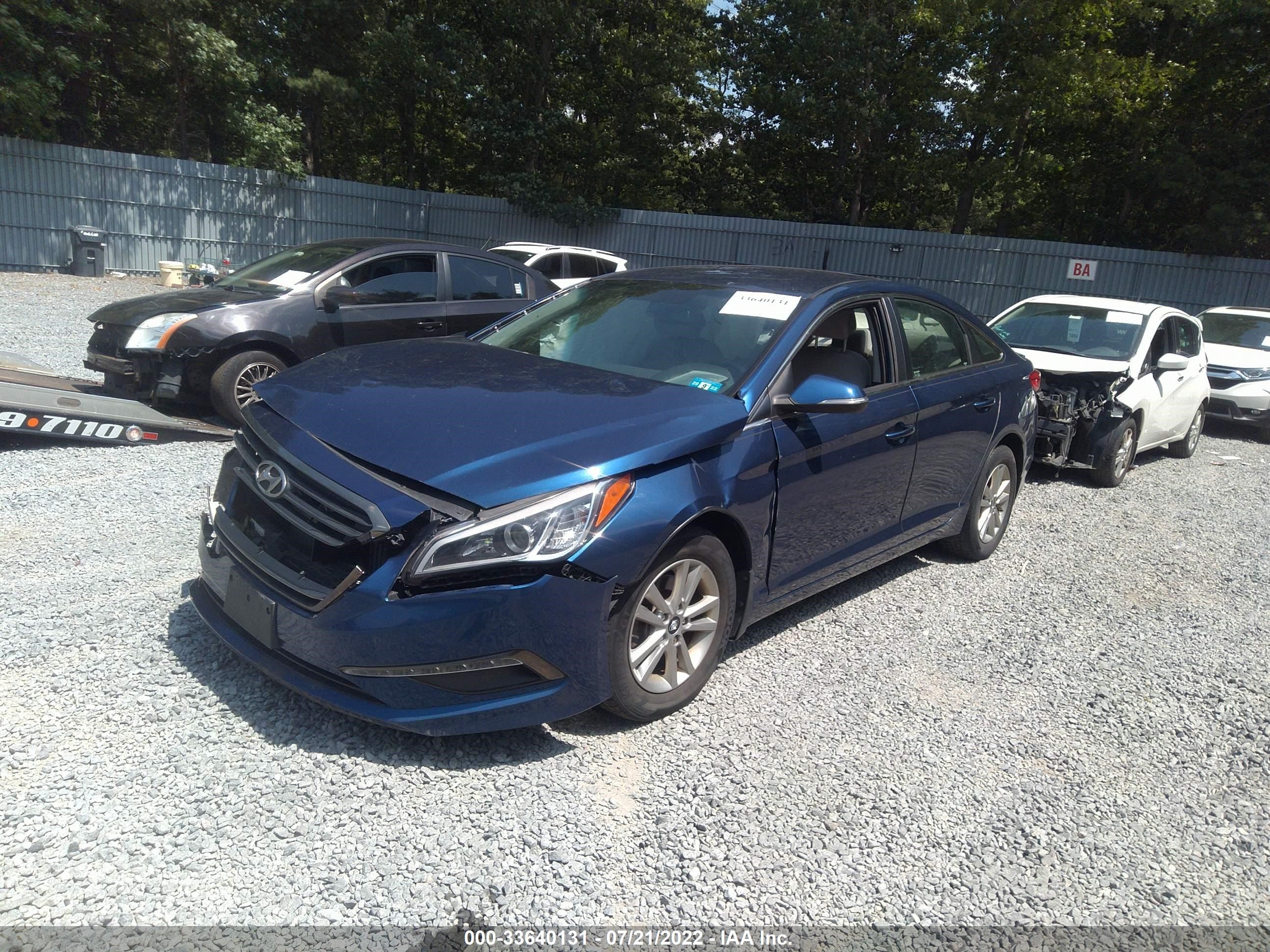 Photo 1 VIN: 5NPE24AA7FH141111 - HYUNDAI SONATA 