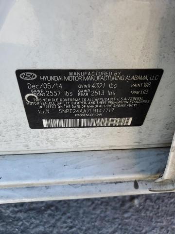 Photo 11 VIN: 5NPE24AA7FH147717 - HYUNDAI SONATA ECO 