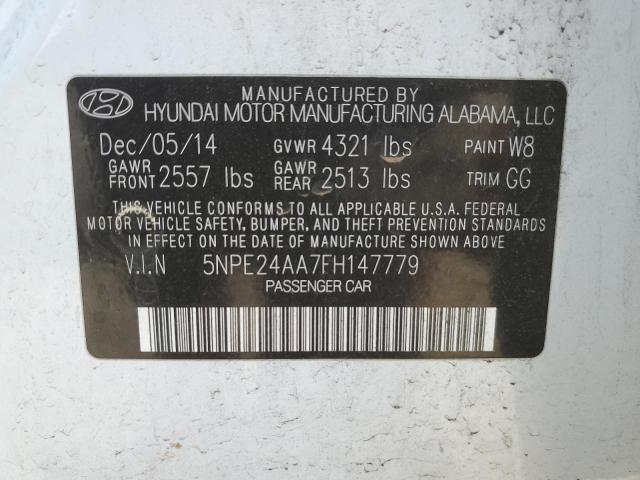 Photo 11 VIN: 5NPE24AA7FH147779 - HYUNDAI SONATA 