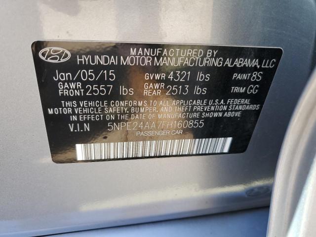 Photo 11 VIN: 5NPE24AA7FH160855 - HYUNDAI SONATA 