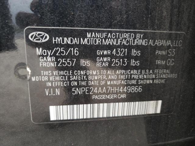 Photo 9 VIN: 5NPE24AA7HH449866 - HYUNDAI SONATA ECO 