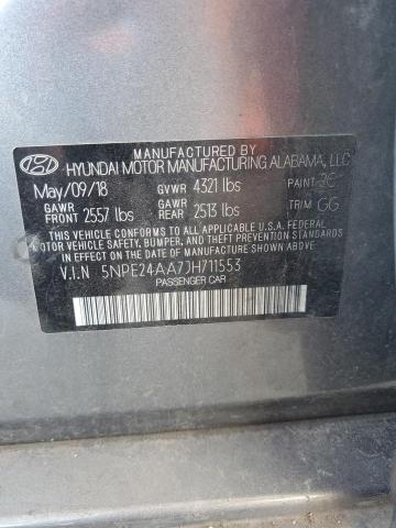 Photo 11 VIN: 5NPE24AA7JH711553 - HYUNDAI SONATA ECO 