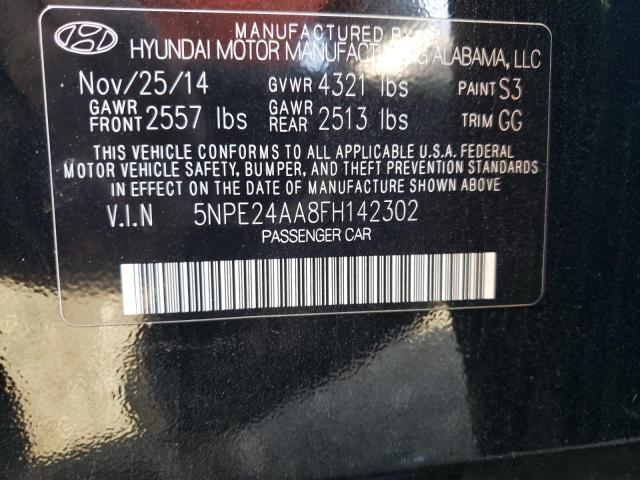 Photo 11 VIN: 5NPE24AA8FH142302 - HYUNDAI SONATA 