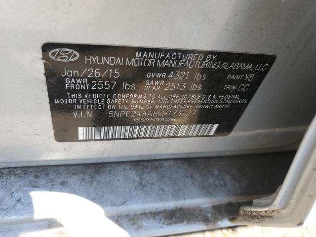 Photo 11 VIN: 5NPE24AA8FH173727 - HYUNDAI SONATA ECO 