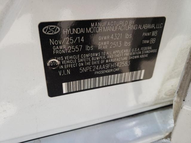 Photo 9 VIN: 5NPE24AA9FH142583 - HYUNDAI SONATA ECO 