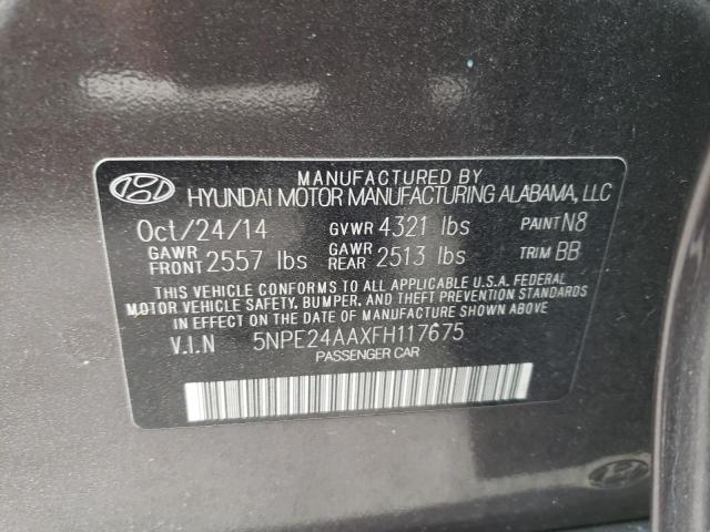 Photo 9 VIN: 5NPE24AAXFH117675 - HYUNDAI SONATA ECO 