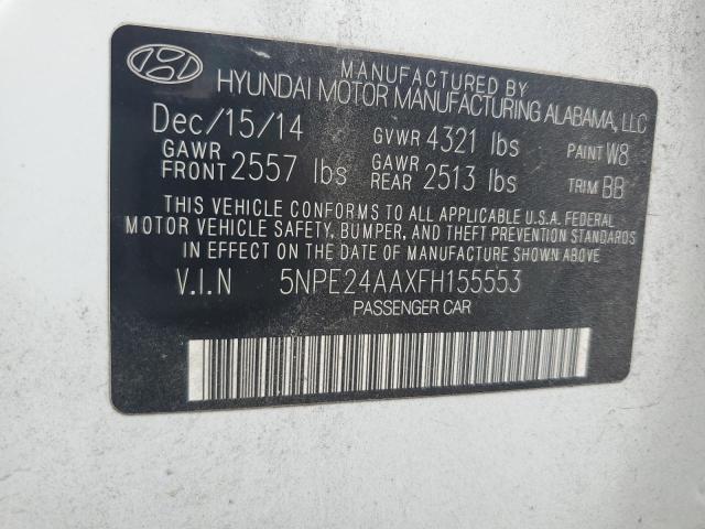 Photo 11 VIN: 5NPE24AAXFH155553 - HYUNDAI SONATA ECO 