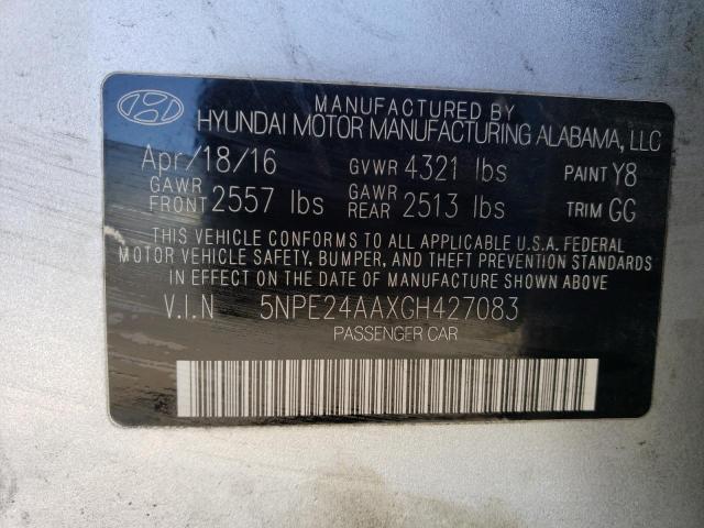 Photo 11 VIN: 5NPE24AAXGH427083 - HYUNDAI SONATA 