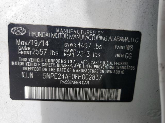 Photo 11 VIN: 5NPE24AF0FH002837 - HYUNDAI SONATA SE 