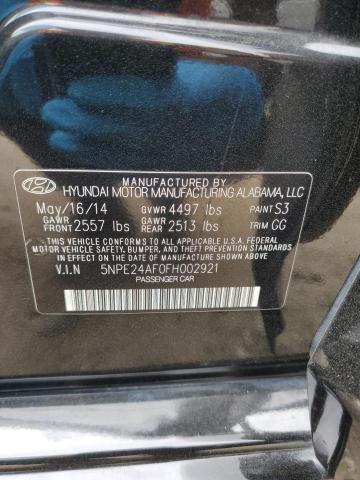 Photo 12 VIN: 5NPE24AF0FH002921 - HYUNDAI SONATA SE 