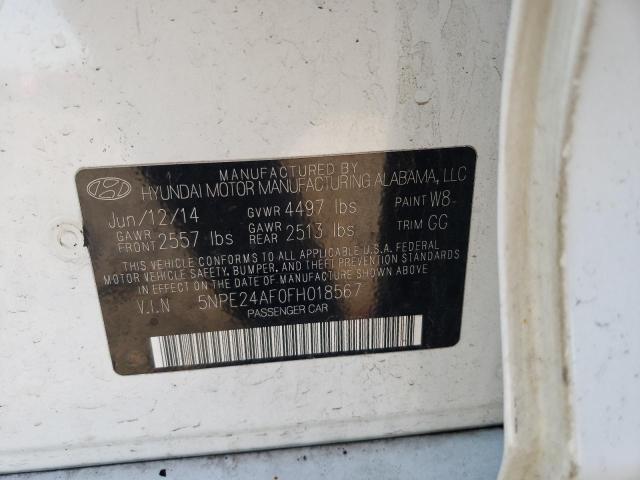 Photo 9 VIN: 5NPE24AF0FH018567 - HYUNDAI SONATA SE 