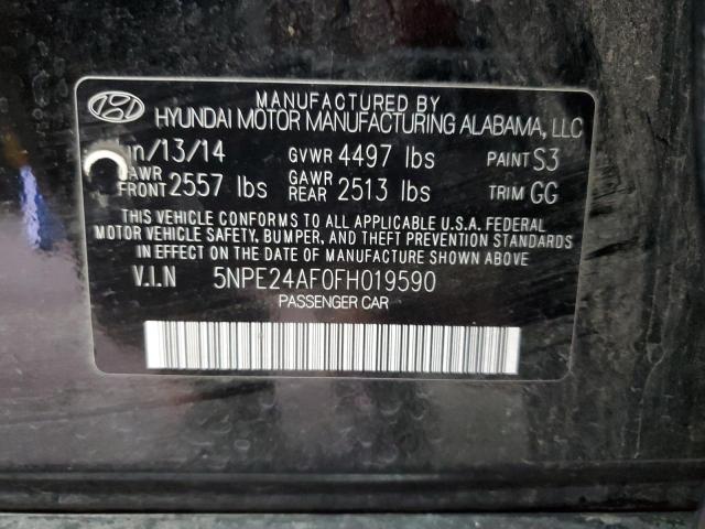 Photo 12 VIN: 5NPE24AF0FH019590 - HYUNDAI SONATA SE 