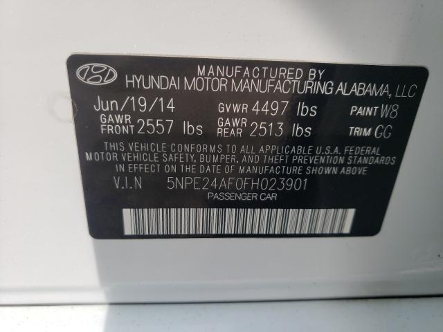 Photo 9 VIN: 5NPE24AF0FH023901 - HYUNDAI SONATA SE 