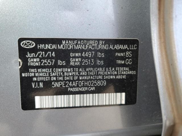 Photo 11 VIN: 5NPE24AF0FH025809 - HYUNDAI SONATA 