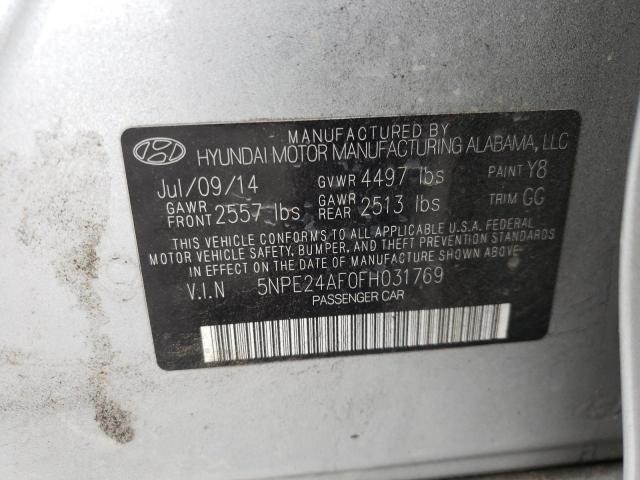 Photo 9 VIN: 5NPE24AF0FH031769 - HYUNDAI SONATA SE 