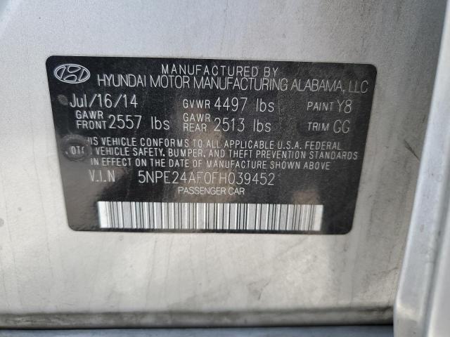 Photo 11 VIN: 5NPE24AF0FH039452 - HYUNDAI SONATA SE 