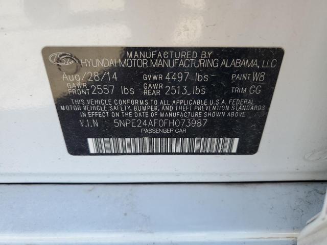 Photo 11 VIN: 5NPE24AF0FH073987 - HYUNDAI SONATA SE 