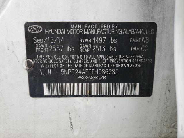 Photo 11 VIN: 5NPE24AF0FH086285 - HYUNDAI SONATA SE 