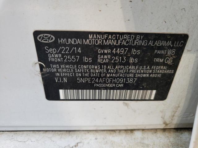 Photo 11 VIN: 5NPE24AF0FH091387 - HYUNDAI SONATA SE 