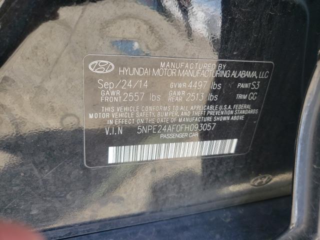 Photo 9 VIN: 5NPE24AF0FH093057 - HYUNDAI SONATA SE 