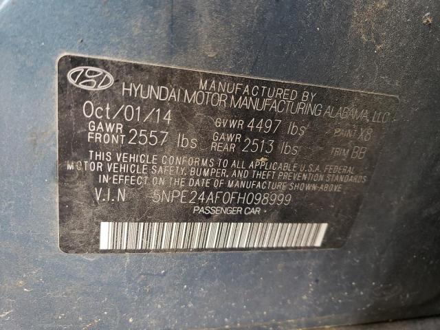 Photo 11 VIN: 5NPE24AF0FH098999 - HYUNDAI SONATA SE 