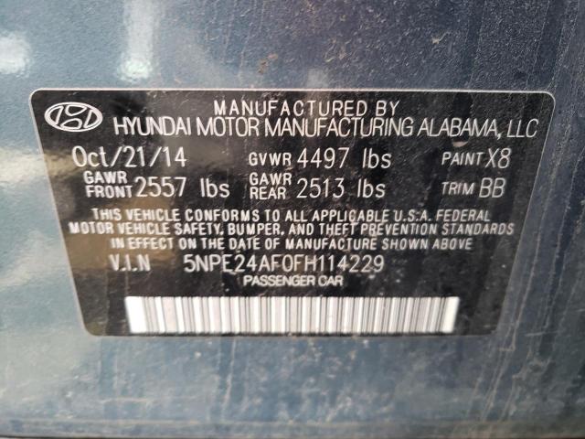 Photo 9 VIN: 5NPE24AF0FH114229 - HYUNDAI SONATA SE 