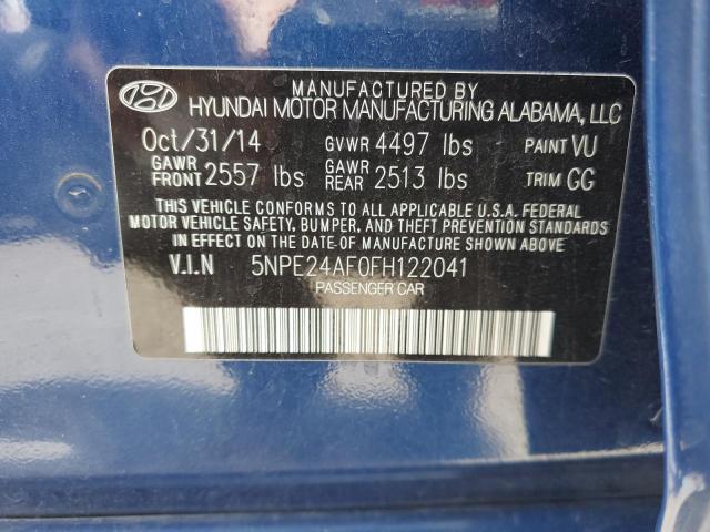 Photo 11 VIN: 5NPE24AF0FH122041 - HYUNDAI SONATA SE 