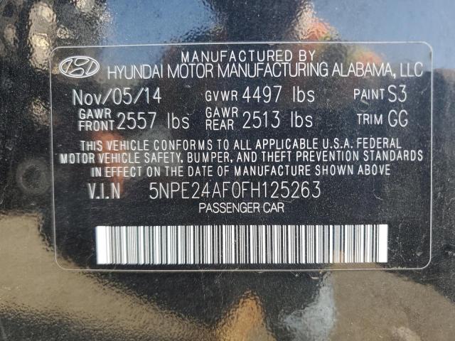 Photo 11 VIN: 5NPE24AF0FH125263 - HYUNDAI SONATA SE 