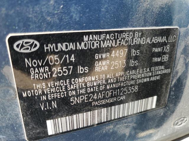 Photo 11 VIN: 5NPE24AF0FH125358 - HYUNDAI SONATA 