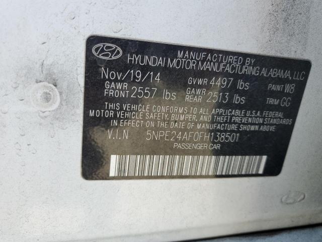 Photo 11 VIN: 5NPE24AF0FH138501 - HYUNDAI SONATA SE 